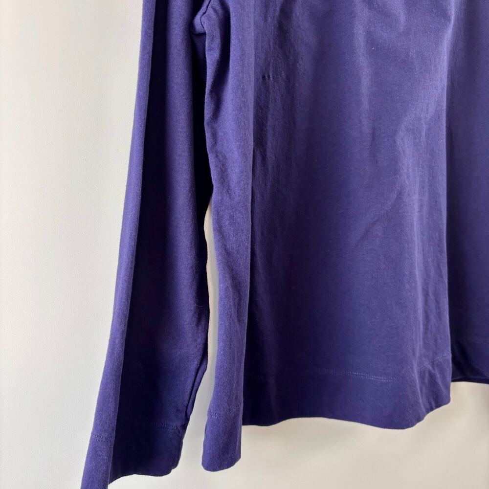 Koolaburra by UGG L Long Sleeve 100% Cotton Tee in Blue Loose fit Women's - Picture 3 of 7
